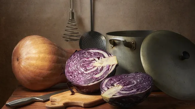 Брюссельская капуста с грибами